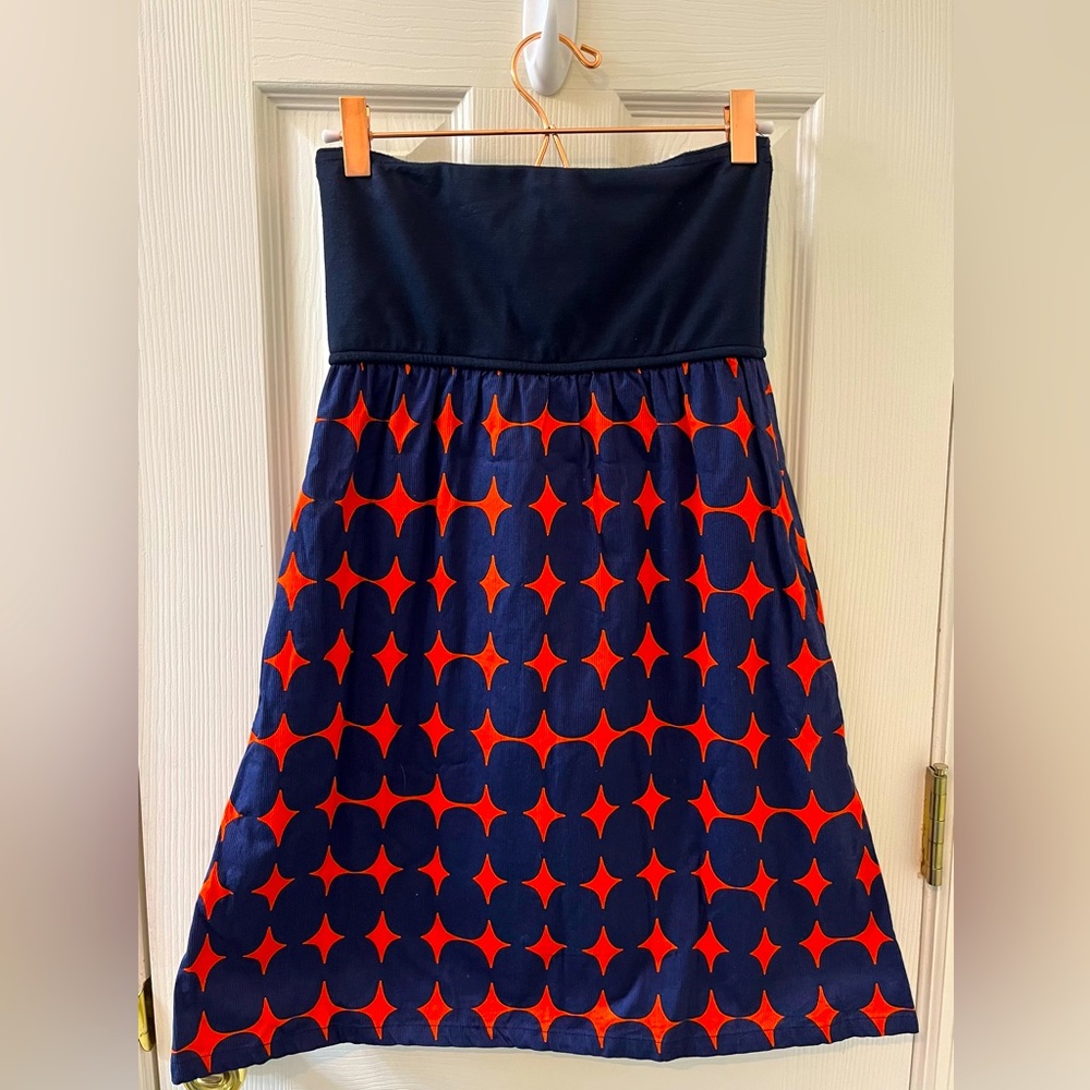 Judith March red and navy, sleeveless mini size: small